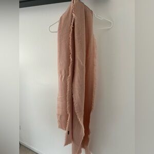 Soft Pink Frayed Edge Scarf - new